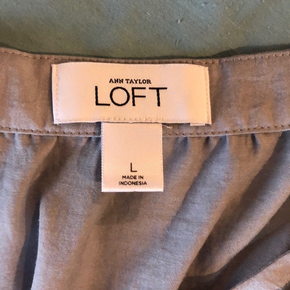 LOFT, Gray Cap Sleeve Top, NWOT, Large - Picture 5 of 6